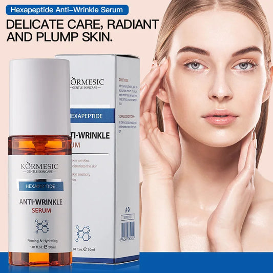 Hexapeptide Radiance-Boosting Face Serum Anti Wrinkle Whitening Pore Essence Hydrating Skin Care Hyaluronic Acid Beauty Cream