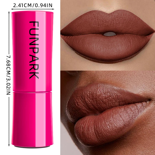 25-Color Matte Lipstick Waterproof Long Lasting Velvet Finish Lip Tint Smooth Matte Lip Color Smudge-proof Lip Liner Lip Makeup