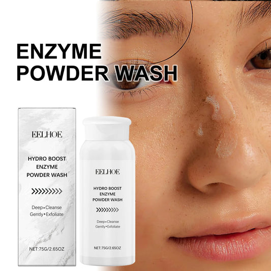 Gentle Enzyme Face Wash Powder Exfoliating for Sensitive Skin Brightening Cleanser Removes Oil Impurities Travel Friendly 75g