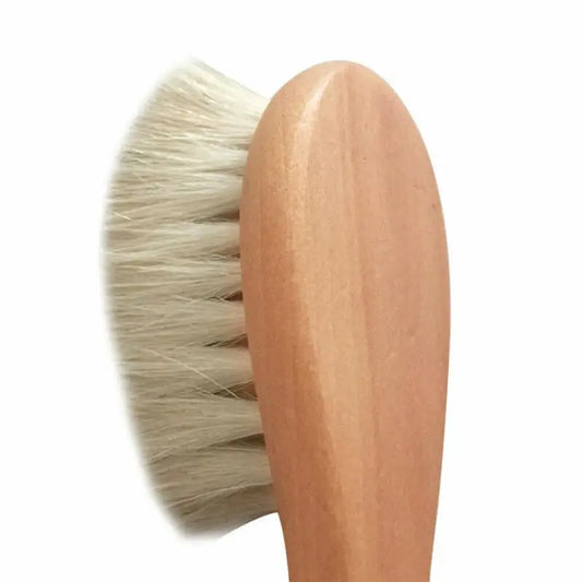 1Pc Newborn Baby Wool Brush Baby Wooden Comb Newborn Hair Brush Infant Head Massager Portable Baby Comb Hair Bath Brush Comb