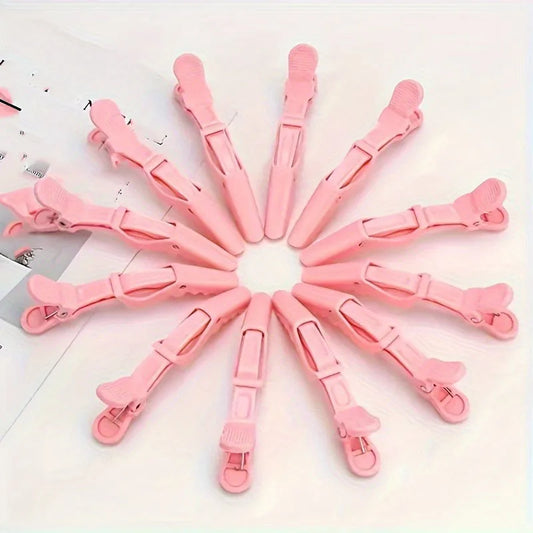 12Pcs/Set Fashion Hairdressing Alligator Clip Barrettes Hair Clips Barber Shop Beauty Salon Supplies Hair Accessories
