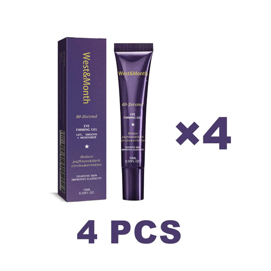 60 Second Eye Firming Gel for Dark Circles Puffiness Anti-Aging Under for Wrinkles Tightening Eye Cream for Skin Elasticity 10ml