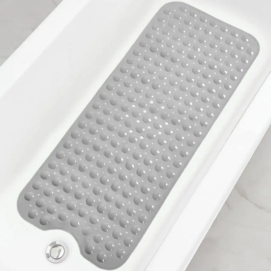 Bathtub Mats for Shower Tub, Extra Long Non-Slip 40 X 16 Inch Bath Mat with Drain Holes and Suction Cups, Bath Mat for Bathroom