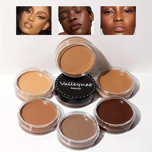 Valleynet Full Coverage Foundation - Long-Lasting Matte Finish, Non-Greasy & Non-Caking, Light Beige Correcting,