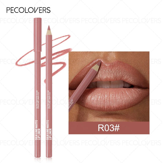 Nude Matte Lip Pencil - Long-Lasting Lip Liner & Matte Lipstick-like TextureïŒPerfect Christmas Gift
