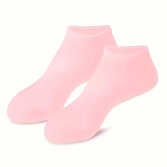 1 Pairs of Silicone Gel Moisturizing Foot Socks for Cracked Feet - Soothing Massage Softening Foot Skin Care with Moisturizer