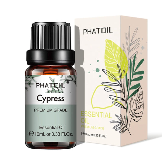 PHATOIL 10ml Natural Essential Oils for Diffuser Aromatherapy Lavender Vanilla Lemon Rose Lemongrass Essential Oil DIY Soap