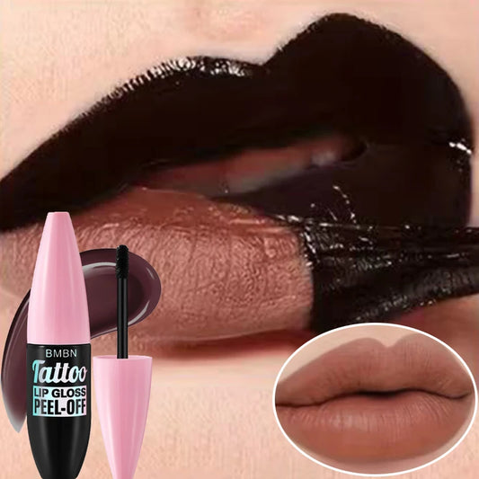 Liquid Peel-off Lip Gloss Waterproof Long-lasting Matte Pink Lipstick Non-stick Cup Makeup Moisturizing Lip Liner Tattoo Pigment