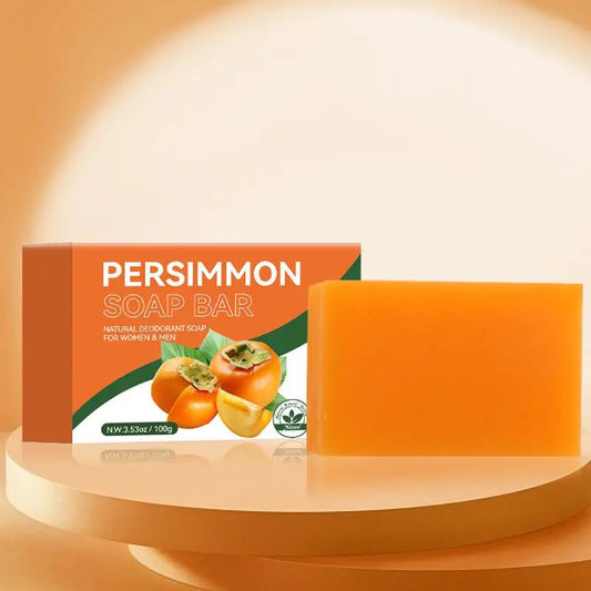 Handmade Soap Persimmon Fragrance Odor-Eliminating Natural Deep Cleansing & Refreshing Gentle Hydration Bath Soap