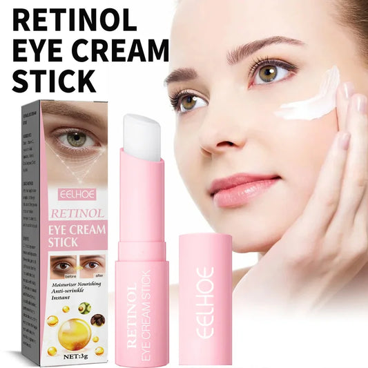 Retinol Eye Cream Stick Lifting Fade Fine Line Remove Dark Circles Eye Bags Anti Puffiness Moisturizing Smoothing Eye Skin Care