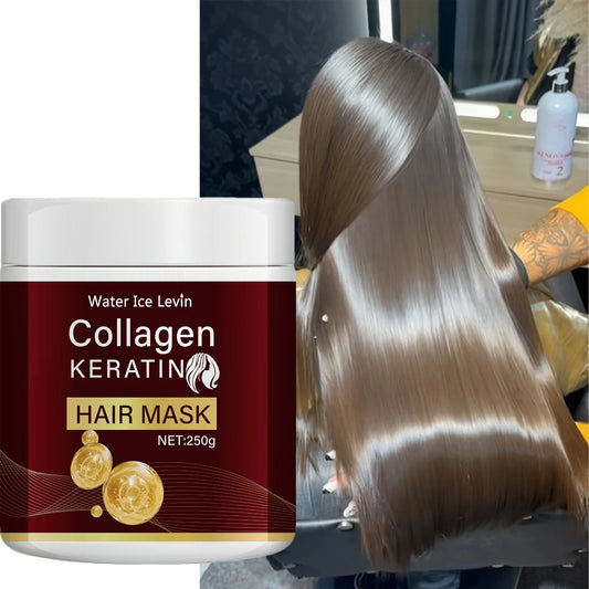 Collagen Keratin Hair Mask, Deeply Nourishes Dry and Damaged Hair, Enhances ElasticityâRich in Moroccan Argan Oil, Deeply Moisturizes and Softens