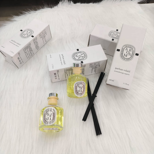 Hot Sale 1Pc English Pear & Freesia Fragrance Oil Set with Fiber Sticks, Hotel Home Reed Diffuser Oil, Indoor Air Freshener