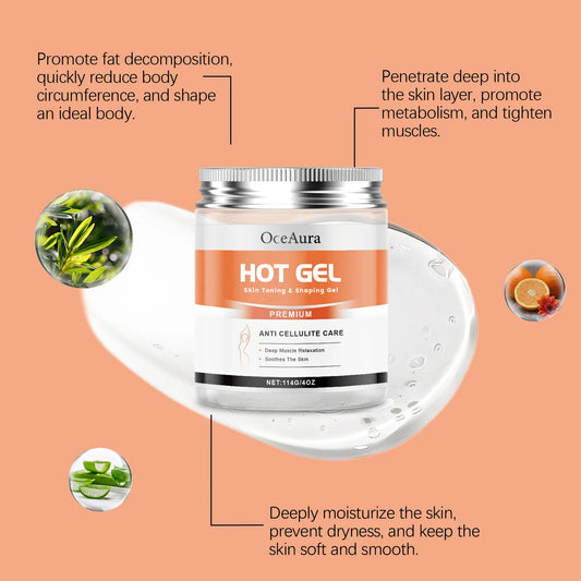 Hot Body Slimming Cream Anti Cellulite Fat Burner Tightens Belly Anti Sagging Sweating Enhancer Abdominal Muscle Shaping Cream