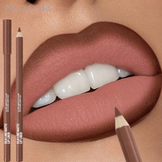 Nude Matte Lip Pencil - Long-Lasting Lip Liner & Matte Lipstick-like Texture,Perfect Christmas Gift