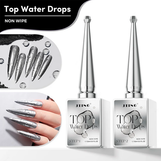 1/2pcs 3D Water Droplet Gel Nail Polish Clear Waterdrop Nail Gel Polish 15ml No Wipe Soak Off Water Droplet Gel Nail Varnish T3%