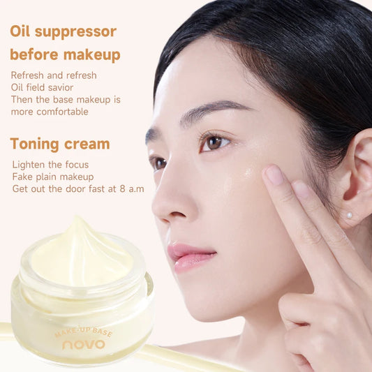 Hydrating Facial Primer Cream,Long-Lasting Smooth Base And Brightening, Non-Greasy, Gentle & Oil Control Concealer