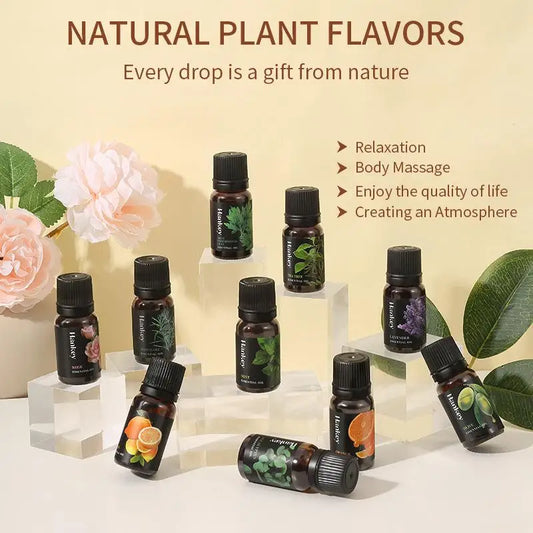 10ml Essential Oil Lavender Jasmine Eucalyptus Vanilla Sandalwood Bergamot Rosemary Citronella Cinnamon Fragrance Oil