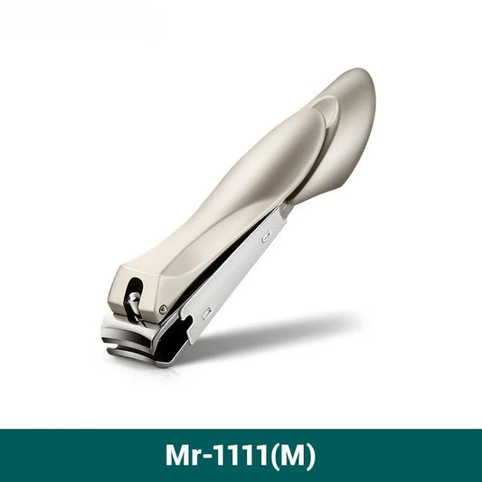 Anti Splash Nail Clippers Stainless Steel Fingernail Cutter Manicure Tools with Ergonomic Handle for Home Travel Use