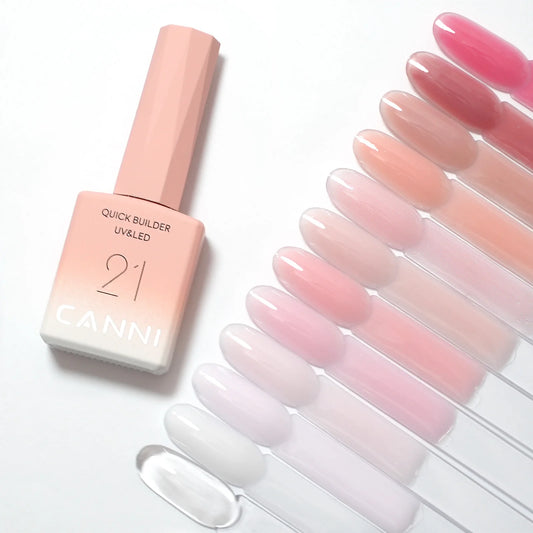 CANNI Quick Builder Nail Gel Polish HEMA/TPO FREE UV/LED Soak Off 12 Colors Hard Gel for Nail Strengthening Extension Manicure