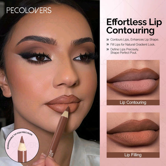 Nude Matte Lip Pencil - Long-Lasting Lip Liner & Matte Lipstick-like TextureïŒPerfect Christmas Gift