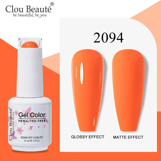 Clou Beaute 15ml Translucent Gel Nail Polish Pretty Jelly Transparent Summer Nails Art Varnish Semi Permanent Gellack Nail Salon