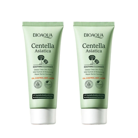BIOAOUA Centella Asiatica Face Cleanser Gentle Daily Foam Cleanser with Hyaluronic Acid & Niacinamide for Deep Pore Cleansing