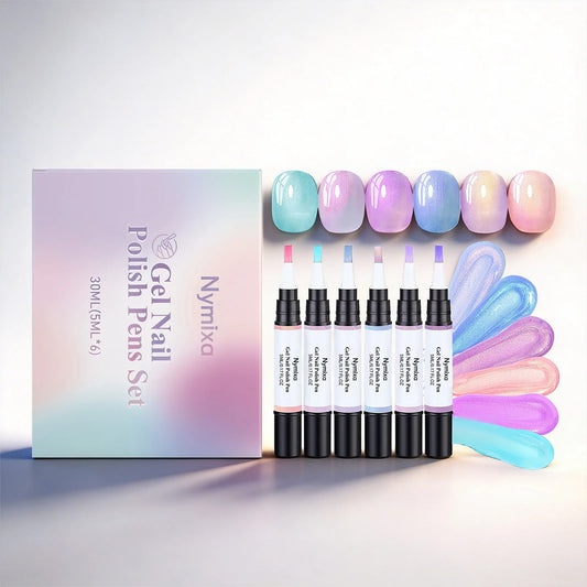 3in1 Gel Nail Polish Pens Set Multi Color No Base Top Coat Needed Quick Dry Long Lasting Easy DIY for Beginners Home Manicure