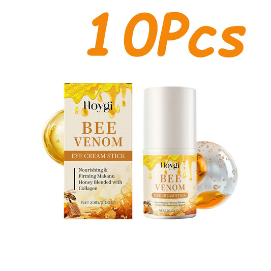 Bee Venom Firming Eye Cream Stick Dark Circles Remove Eye Bags for Under Eye Honey Lifting Brightening Anti-Puffiness Eye Care