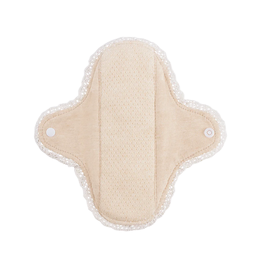 BIAI New Lace-Trimmed Reusable Sanitary Pad Washable & Reusable Cloth Panty Liner Breathable Highly Absorbent Nursing Pads