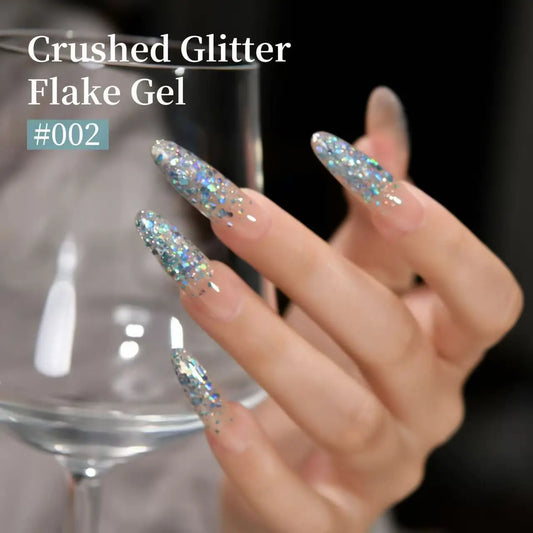 XEIJAYI 1PC 15ML Glitter Silver Color Nail Gel Polish Semi-Permanent Varnish Soak Off Nail Art UV LED Gel Manicure