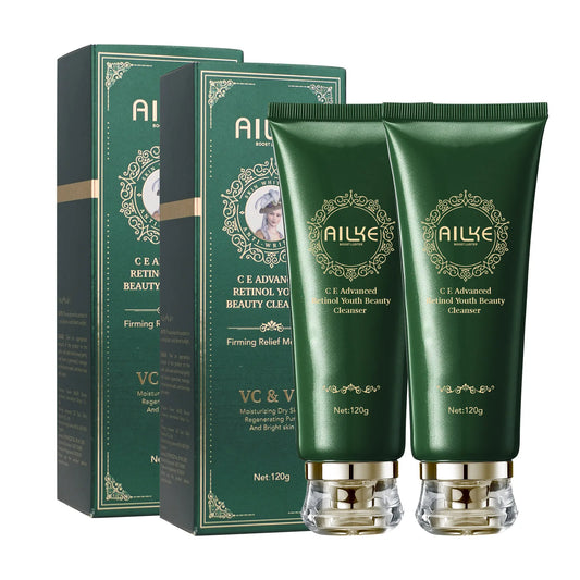 AILKE Advanced Retinol Facial Cleanser, Whitening, Clean Skin, Remove Dark Spots, Stains, With Vitamin C, For All Skin Types