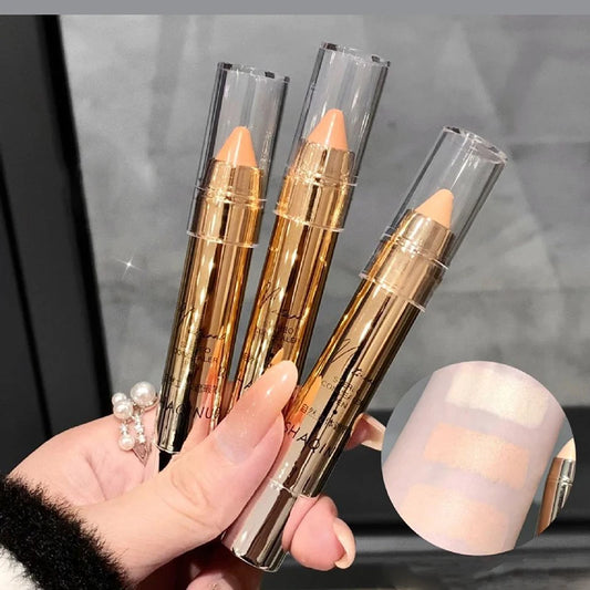 Waterproof Concealer Pen Natural Cover Dark Circles Corrector Brighten Face Contour Concealers Stick Highlighter Makeup Cosmetic
