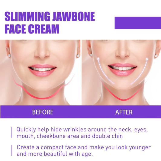 V-Shape Slimming Cream Tighten Mandibular Line Double Chin Lift Firming Face Fat Burning Massage V Face Cream Facial Skin Care