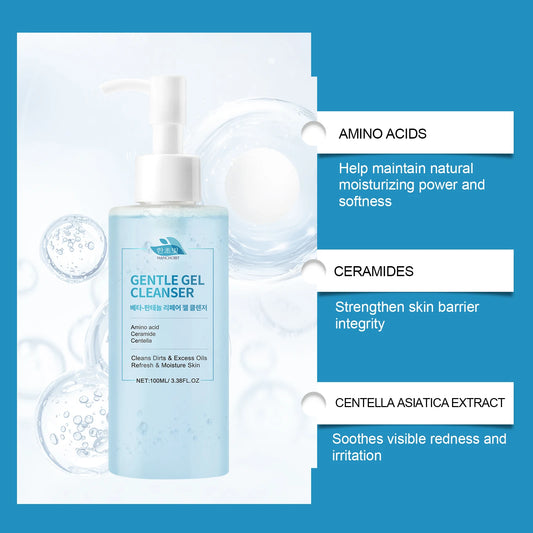 Beta-Panthenol Gel Cleanser: Gentle Cleansing, Leaves Skin Soft and Tender â Transparent Gel, Refreshing Facial Cleanser