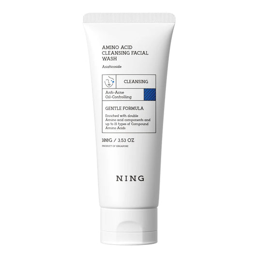 NING Amino Acid Facial Cleanser â Gentle, Hydrating Deep Cleansing Face Wash for Sensitive Skin