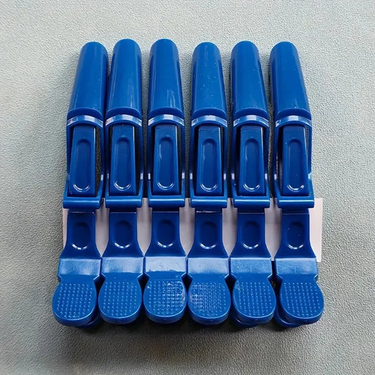 6pcs/Set Crocodile Hair Clips Hairdressing Clips Haircut Hairpins For Sectioning, Styling, Dying