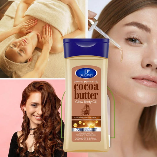 Cocoa Butter Body Oil Cocoa Butter Glow Body Oil Body Oil Skin Care Essential OilïŒSuitable for all skin typesïŒVITALIZING BODY OI