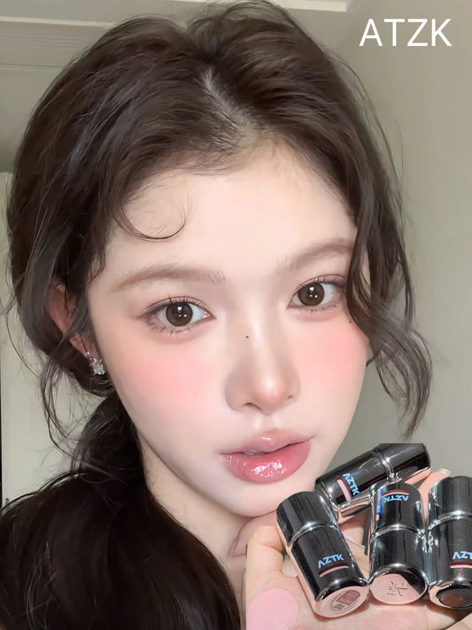 AZTK Liquid Blusher Jello Color Powder JC04 Moisturizing Highlight Beauty Expands Contracts Cheek Matte Face Makeup