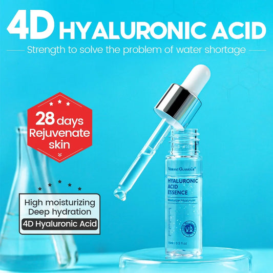 VIBRANT GLAMOUR Hyaluronic Acid Face Serum Skin Care 15ml*3pcs