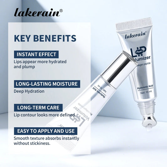 Hyaluronic Acid Lip Enriching Essence Visibly Plumping Deeply Hydration Clear Lip Contour Reduce Fine Lines Lip Volumizer