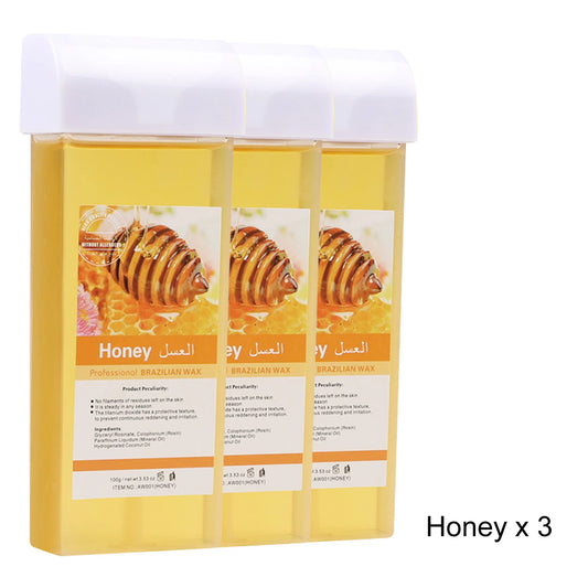Roll on Wax Refill Painless Wax Roll On For Hair Removal Depilatory Wax Warmer Cartridge For Honey Wax Bikini Body Hair Removal