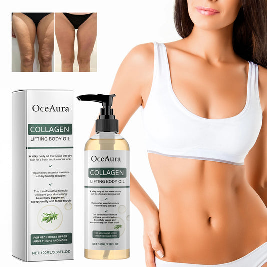 Collagen Firming Body Oil Deep Hydration Moisturizing Firming Arm Belly & Excess Fat Whole Body Skin Massage Essential Oil 100ml