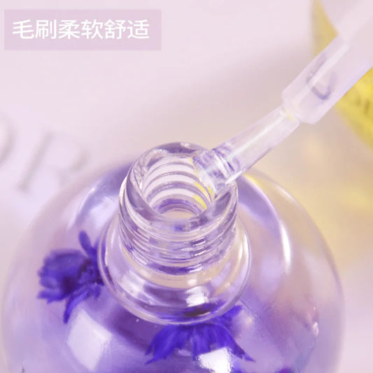 15ML Dried Flower Cuticle Nutrient Oil Nourish Repair Damaged Nails Nail Care Oil Treatment Moisturizes Strengthen Bright Nails