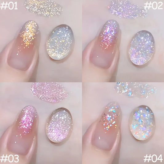 1-12pcs TC Dream Fairy Sequin Gel Nail Polish 2026 Whitening Super Glitter Fine Glitter Nail Salon Exclusive Essential Nail Art