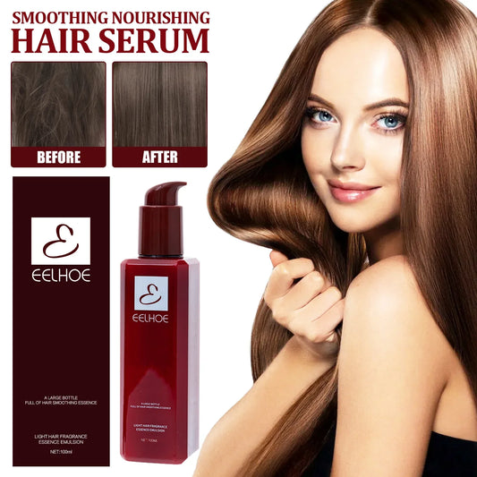 EELHOE Smooth Hair Conditioner Keratin Treatment Professional Straightening Curly Leave-in Repair Damaged Hair Nourishing Serum