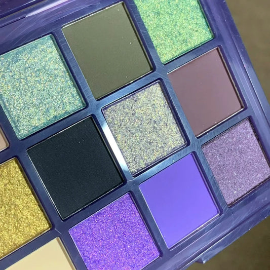UCANBE 15 Shades Eyeshadow Palette Purple Chameleon Shimmer Glitter Matte Matellic Eye Shadow Makeup