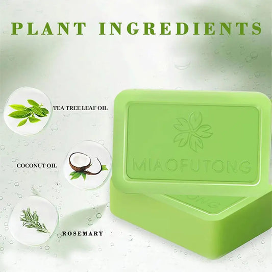 Tea Tree Soap, Soap Bar With Tea Tree Oil Gentle Exfoliating For Sensitive Skin Plant-Based Care Moisturizing Formula For Body