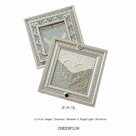 CHEERFLOR Little Angel Contour Shadow & Highlight Palette Face Mate Iluminador Bronzer Makeup Concealers 7g