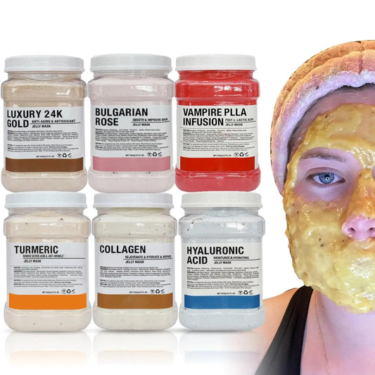 6PCS Jelly Mask Powder Wholesale 650G Professional Masks Beauty Salon Use Facial Skin Care Products