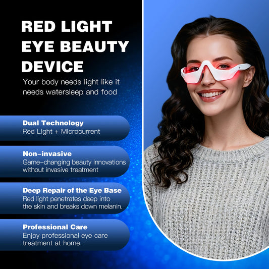 Eye Massager 3D Red Light EMS Eye Massager Dark Circles Eye Bag Removal Eye Wrinkles Eye Fatigue Relaxing Care Beauty